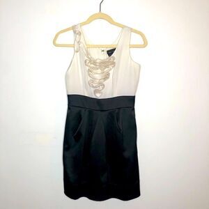 Max and Cleo Black & White Cocktail Dress